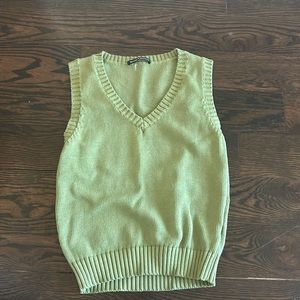 Brandy Melville Green Sweater Vest